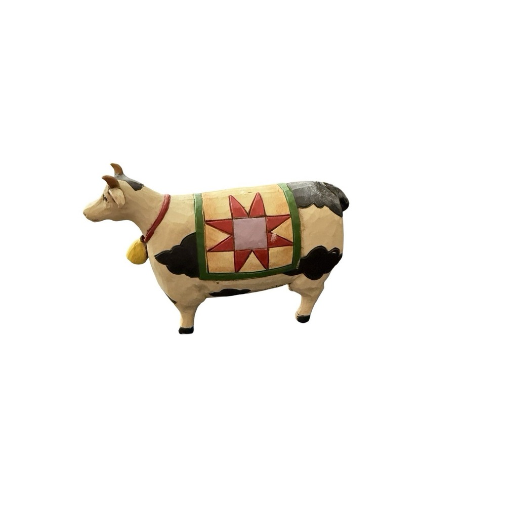Jim Shore Heartwood Creek Mini Cow Figurine Farm House Country Core